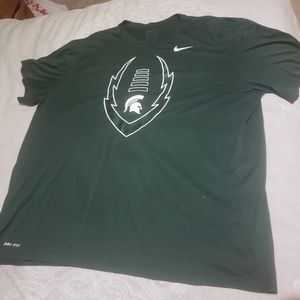 Michigan State Nike Dri Fit Football Tee